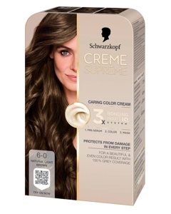 Schwarzkopf Creme Supreme 6-0 Natural Light Brown produktbillede