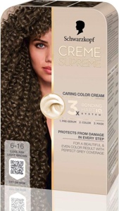 Schwarzkopf Creme Supreme 6-16 Cool Pearly Brown produktbilde