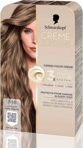 Schwarzkopf Creme Supreme 7-16 Cool Ash Dark Blonde produkt bild
