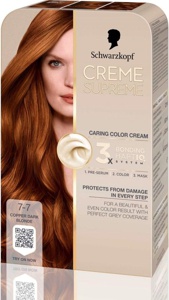 Schwarzkopf Creme Supreme 7-7 Copper Dark Blonde produktbilde