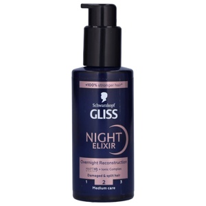 Schwarzkopf Gliss Night Elixir Overnight Reconstruction 100 ml produktbillede