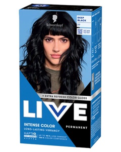 Schwarzkopf LIVE Intense Color 99 Deep Black produktbillede