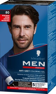 Schwarzkopf Men Perfect Anti-Grey Coloring Gel 80 BlackBrown produktbilde