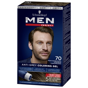Schwarzkopf Men Perfect hårfärg 70 Dark Brown produkt bild