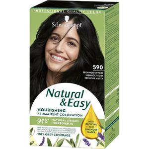 Schwarzkopf Natural & Easy 590 Ebenholts Svart produkt bild
