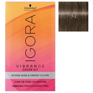 Schwarzkopf Professional Igora Vibrance Kit 7-1 Medium Blonde Cendre produktbilde