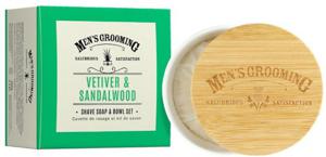 Scottish Fine Soaps Vetiver & Sandalwood Shave Soap & Bowl Set 100g produkt bild