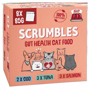 Scrumbles Gut Health Cat Food Pouches Fish in Jelly Selection product image
