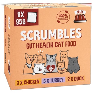 Scrumbles Gut Health Cat Food Pouches Meat in Jelly Selection product image