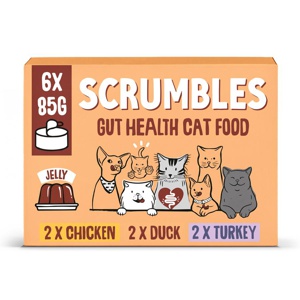 Scrumbles Gut Health Cat Food Tins Meat Selection in Jelly product image