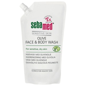 Sebamed Olive Face & Body Wash refill, 1000 ml produktbilde
