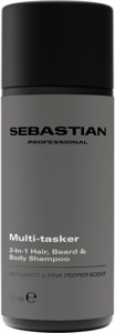 Sebastian Professional Multitasker for Men 3-in-1 Hair, Beard and Body Shampoo 50 ml produktbilde