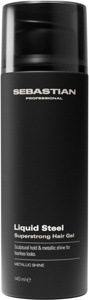 Sebastian Professional Styling and texture Liquid Steel Superstrong Hair Gel 140 ml produktbilde