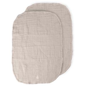 Sebra Skötbäddsöverdrag Muslin 2-pack (Beige) produkt bild