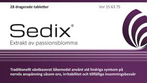 Sedix, dragerad tablett 28 st produkt bild