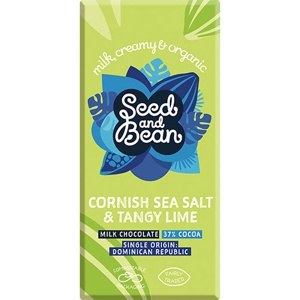 Seed & Bean Mælkechokolade 37% Havsalt & Lime Økologisk   75 g produktbillede