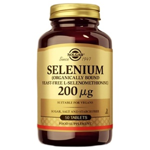 Selen 200 mcg 50 Tabletten Solgar Produktbild