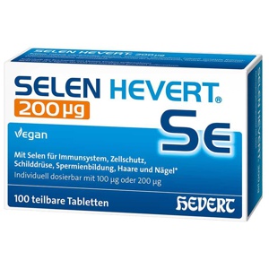 SELEN HEVERT 200 Mikrogramm 100 St Tabletten Produktbild