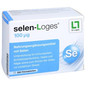 selen-Loges 100 Mikrogramm 200 St Filmtabletten Produktbild