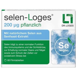 selen-Loges 200µg pflanzlich 60 St Filmtabletten Produktbild