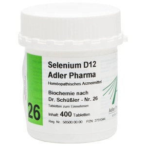 Selenium D12 Adler Pharma Biochemie Nr. 26 400 St Tabletten Produktbild