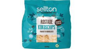 Sellton Kokoschips Rostade 500 g produkt bild