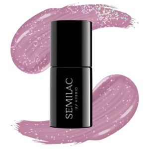 SEMILAC UV Gel Polish 319 Shimmer Dust Pink produkt bild