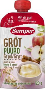 Semper Grötklämmis Äpple, Banan & Kanel 120 g produkt bild