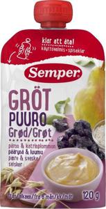 Semper Grötklämmis Päron & Katrinplommon 120 g produkt bild