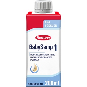 Semper BabySemp 1 drikkeklar 200 ml produktbillede