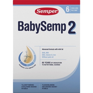 Semper BabySemp 2 tilskudsblanding fra 6 mdr - 800 gr produktbillede