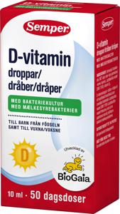 Semper D-vitamindroppar 10 ml produkt bild