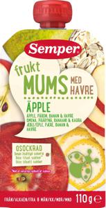 Semper Havremums Klämmis Äpple från 6 månader 110 g produkt bild