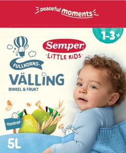 Semper Fullkornsvälling Dinkel & Frukt 1-3 år produkt bild