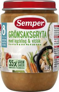 Semper Grönsaksgryta med kyckling 190 g produkt bild