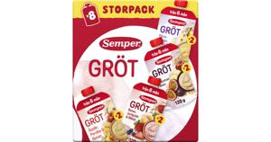 Semper Grötklämmis 120 g Storpack 8-pack produkt bild