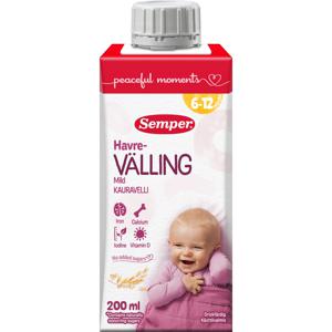 Semper Havrevälling Mild 6 mån 200 ml produkt bild