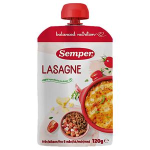Semper Lasange Klämmis 6 månader 120 g produkt bild