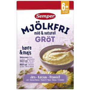 Semper Mjölkfri Gröt Naturell 6M 400 g produkt bild