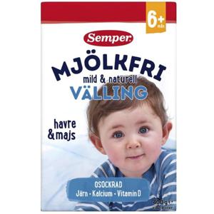 Semper Mjölkfri Välling Mild & Naturell 400 g produkt bild