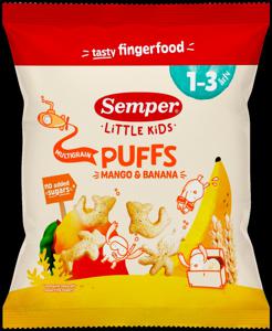 Semper Multigryn Puffs Mango Barn 1-3 år 18 g produkt bild