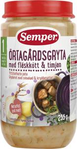 Semper Örtagårdsgryta med Potatis 1 år 235 g produkt bild