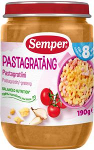 Semper Pastagratäng 8 månader 190 g produkt bild