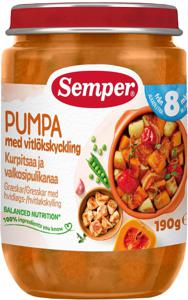 Semper Pumpa Med Vitlökskyckling Från 8 månader produkt bild