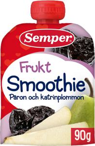 Semper Smoothie Päron & Katrinplommon 6 M 90 g produkt bild