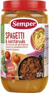 Semper Spagetti och köttfärssås från 1 år produkt bild
