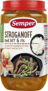 Semper Stroganoff med Biff & Ris 12M 235 g produkt bild
