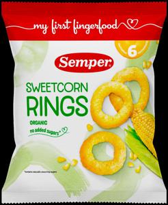 Semper Sweetcorn Rings 6 månader 20 g produkt bild