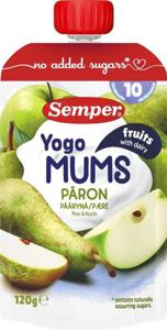 Semper Yogo Mums Päron 120 g produkt bild