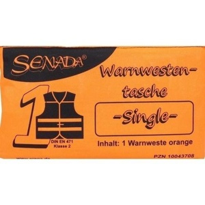 SENADA Warnweste orange Single Tasche Produktbild